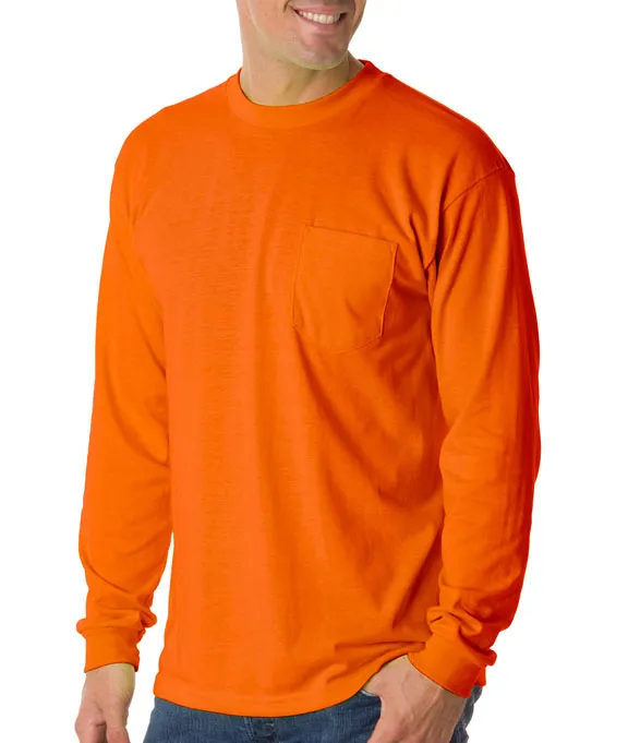 1730 - Bayside Adult Long-Sleeve Pocket T-Shirt