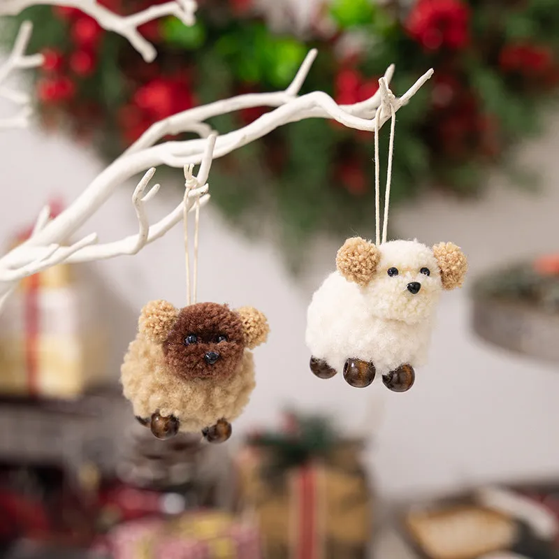 2-PIECE FUZZY PUPPY HANGING WIDGET