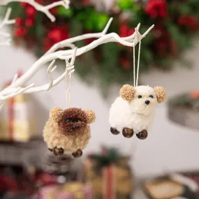 2-PIECE FUZZY PUPPY HANGING WIDGET