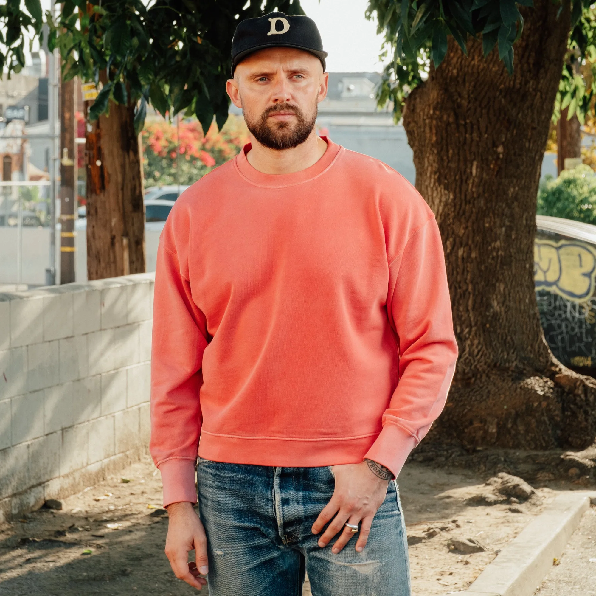 All-Time High Dart Crewneck Sun Fade Red