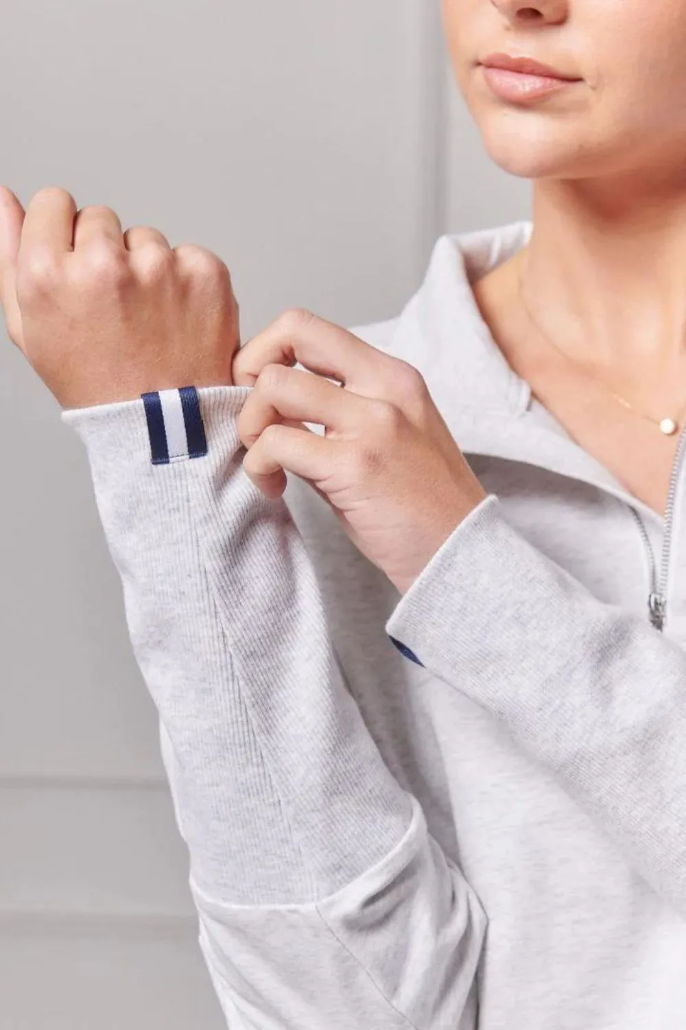 Alysha Zip Through Sweatshirt | Grey