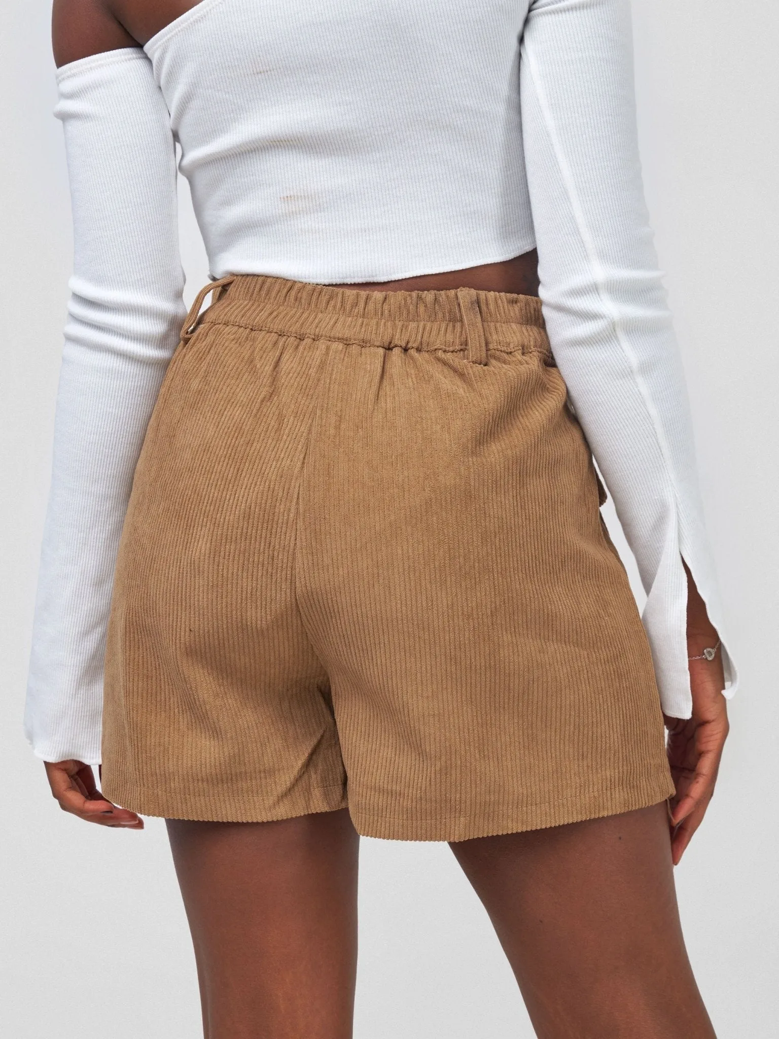 Anika Corduroy Chic Skort - Brown