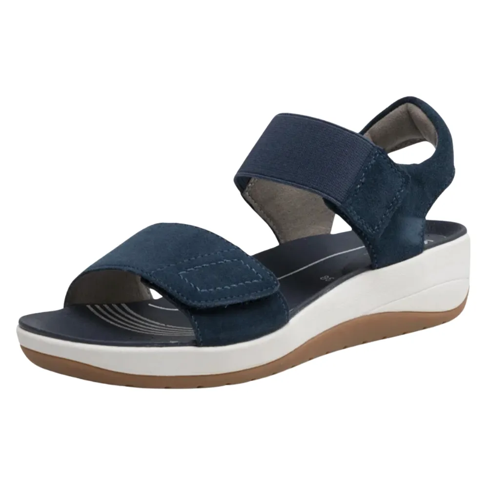 Ara Newport Indigo Suede Platform Sandal (Women's)