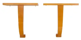 Art Deco Style Pearwood  Consoles, Pair