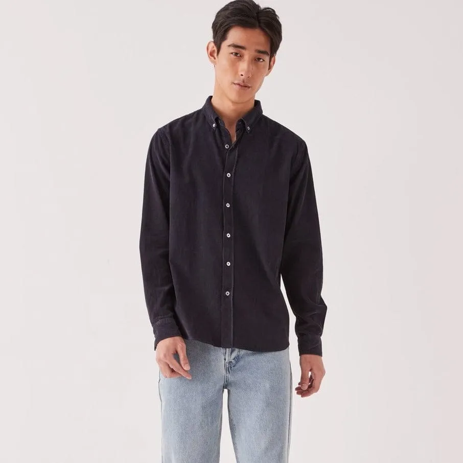 Assembly Label Cord Long Sleeve Shirt - True Navy