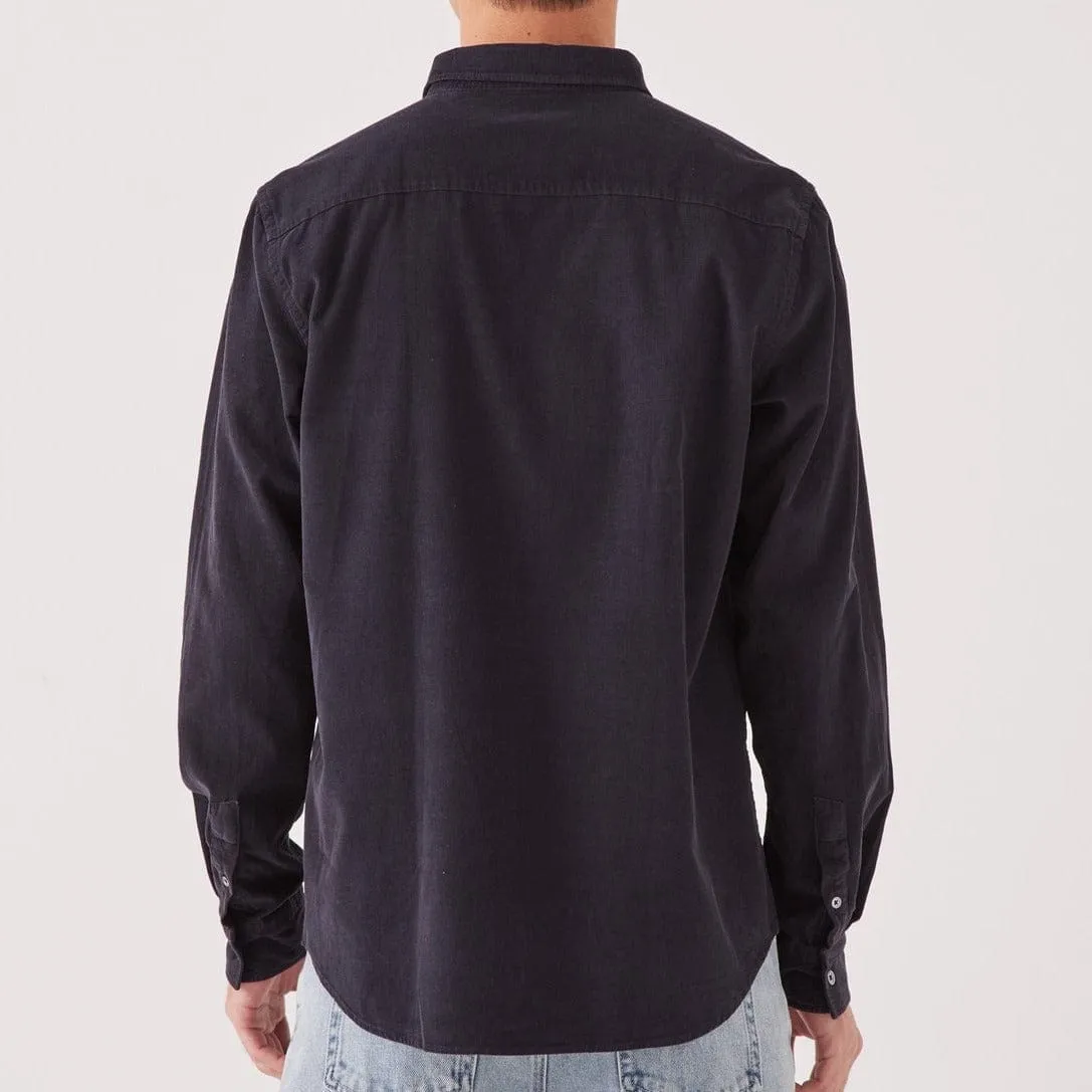 Assembly Label Cord Long Sleeve Shirt - True Navy