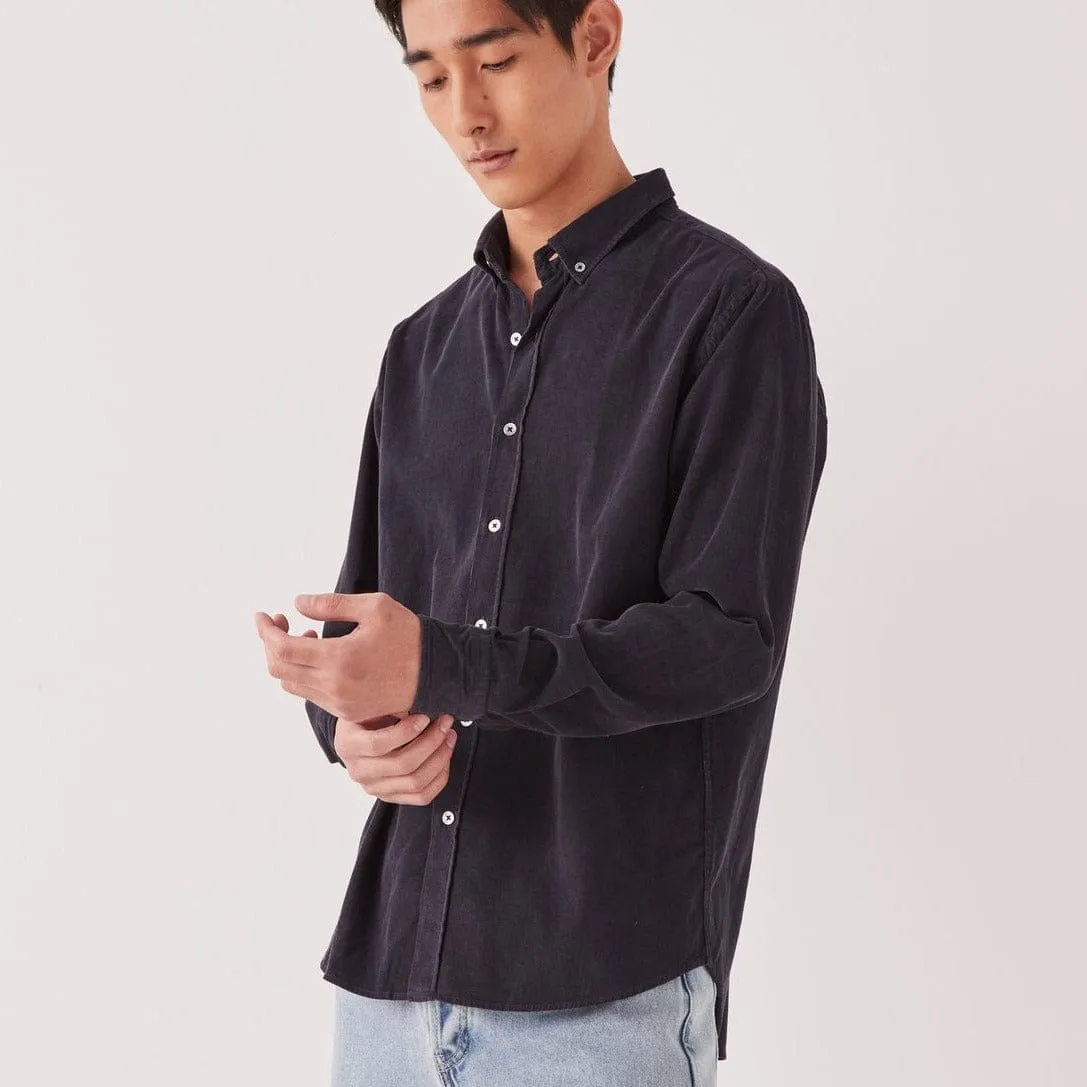 Assembly Label Cord Long Sleeve Shirt - True Navy