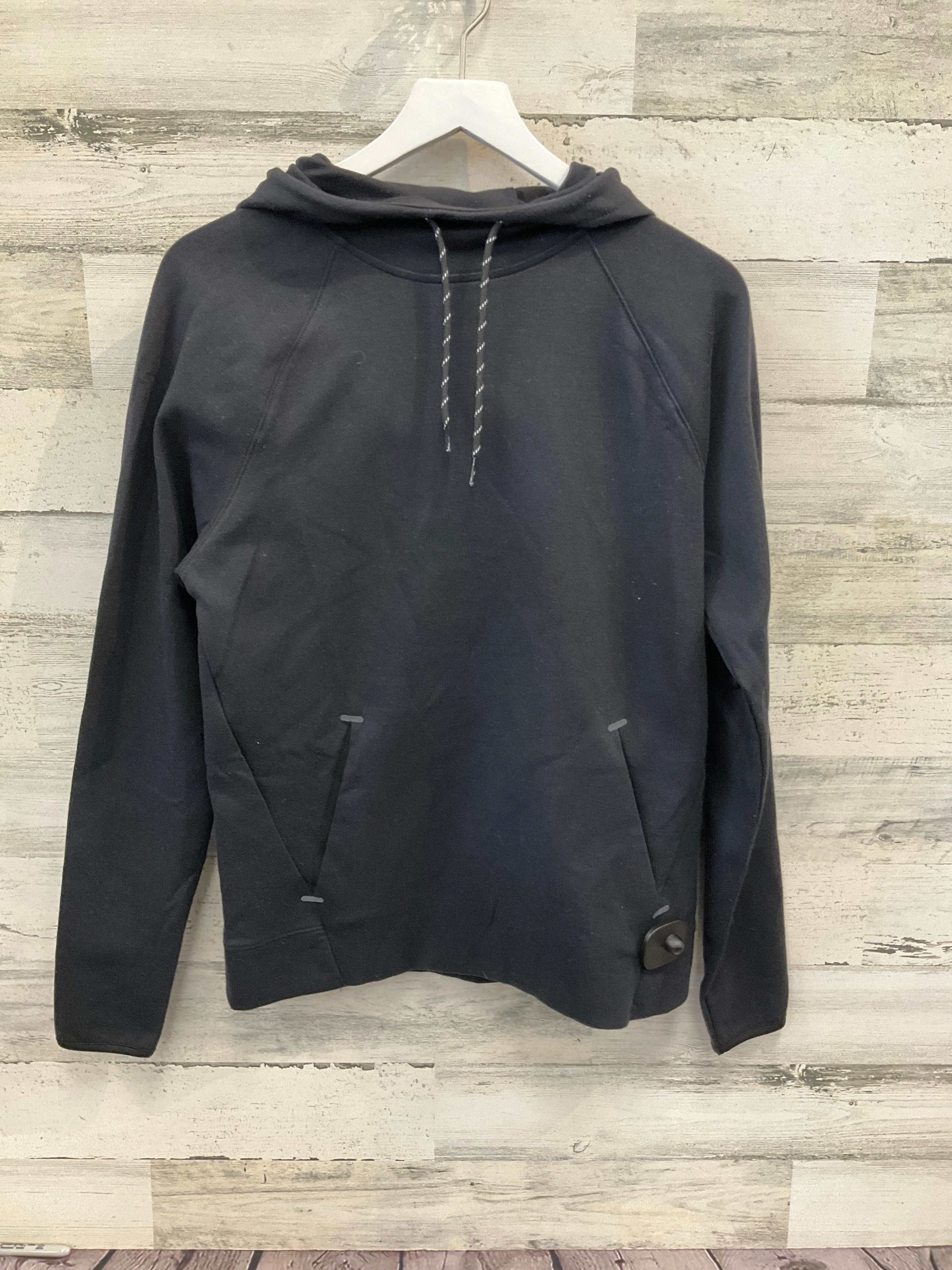 Athletic Top Long Sleeve Hoodie By Old Navy In Black, Size: S