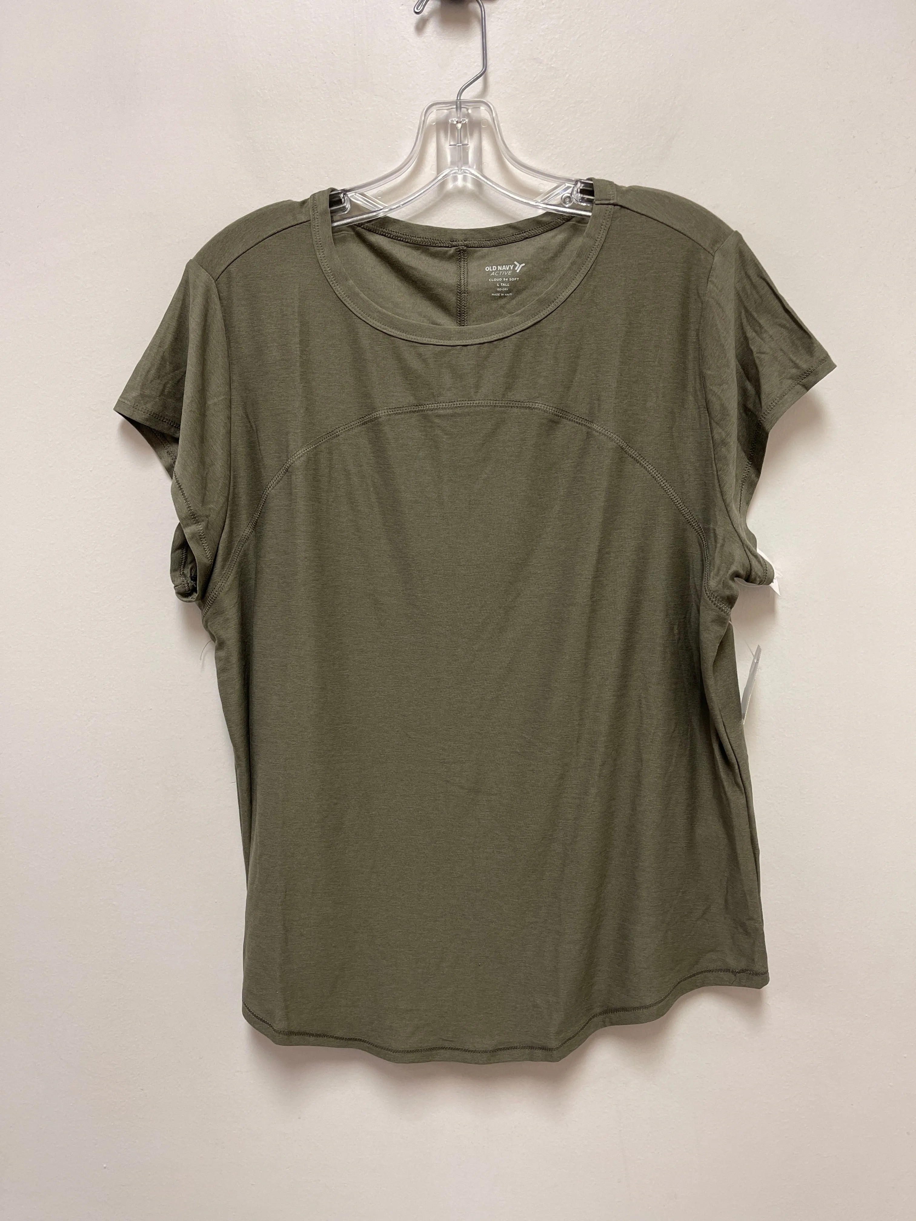 Athletic Top Short Sleeve By Old Navy In Green, Size: L