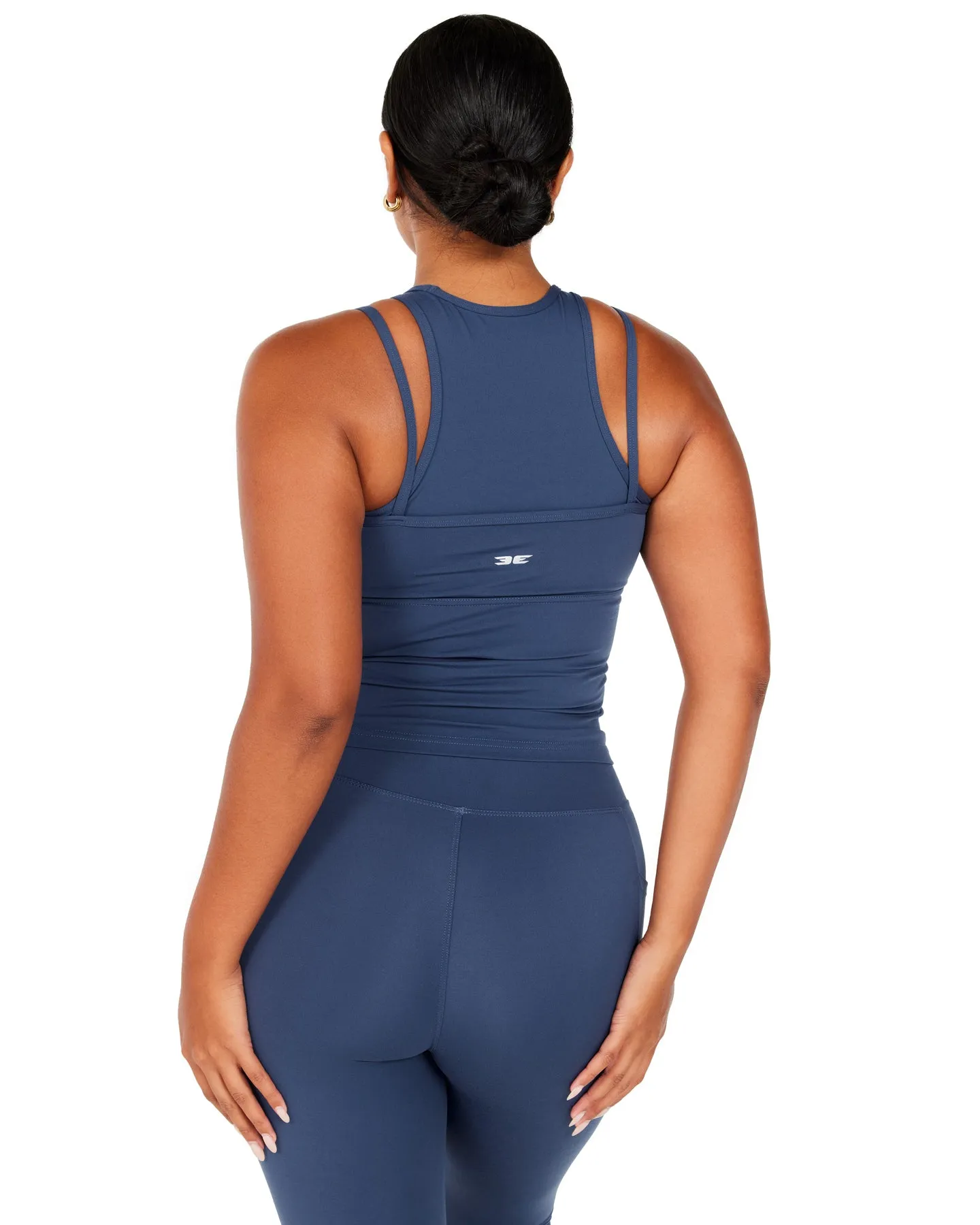 Aura Double Tank - Soft Navy