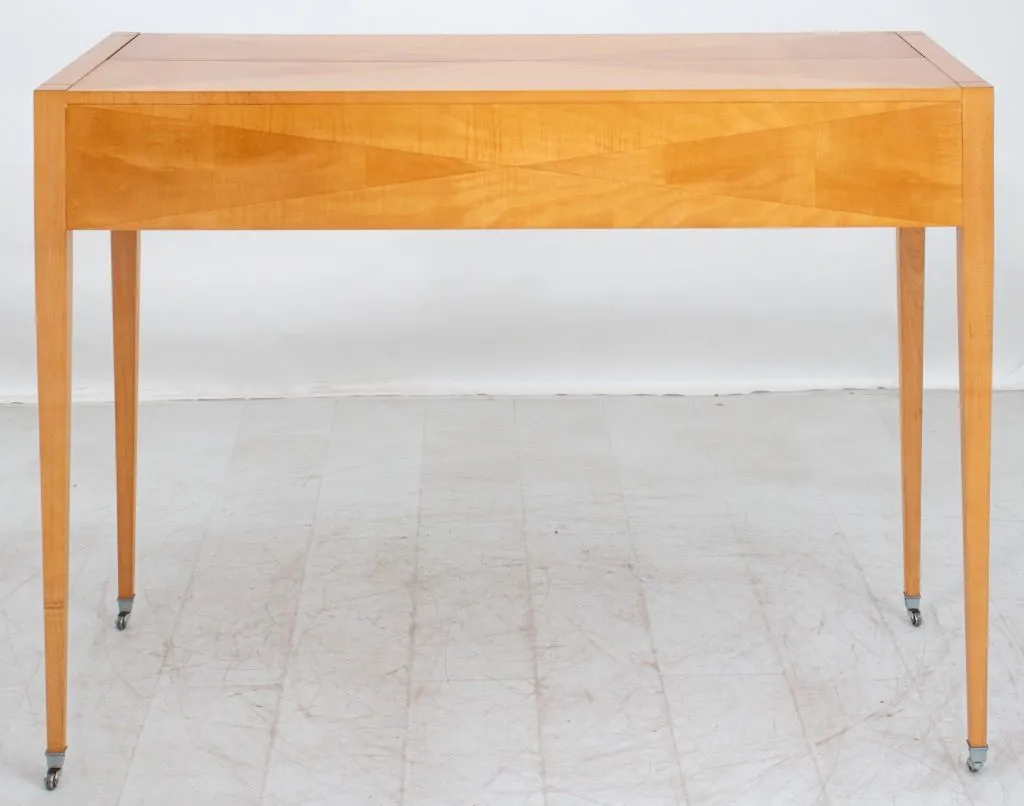 Baker Furniture Parquetry Maple Console Desk