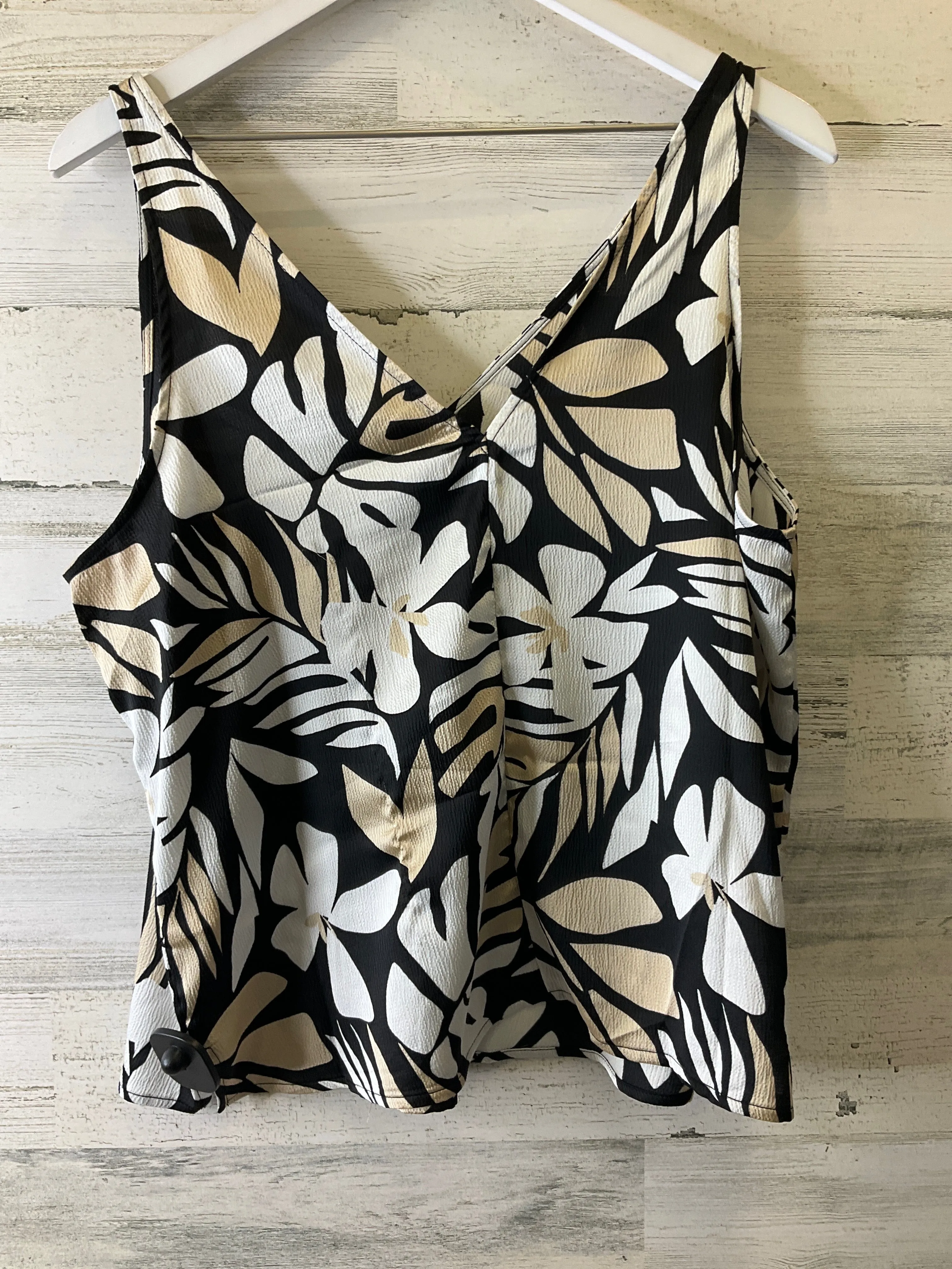 Black & Brown Top Sleeveless Old Navy, Size L