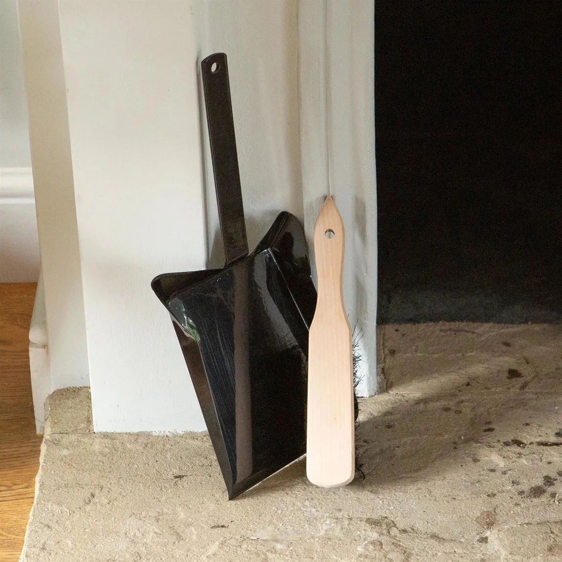 Black Dustpan & Brush Set