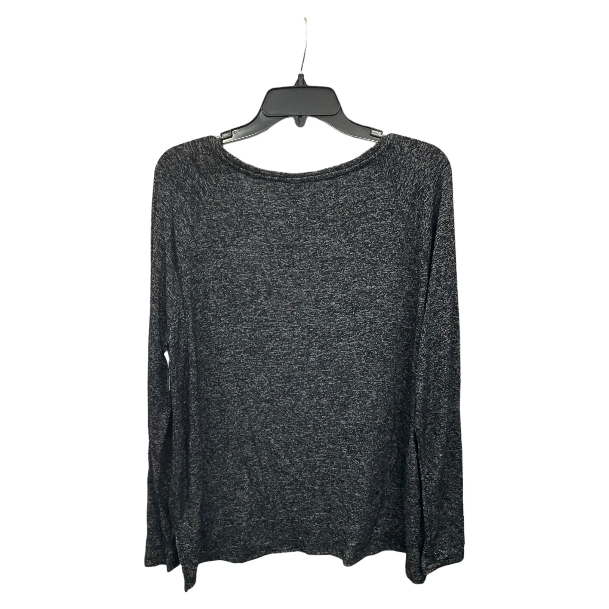 Black Grey Top Long Sleeve Old Navy, Size M