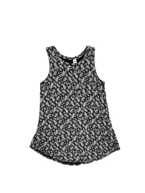 Black White Top Sleeveless Old Navy, Size Xs