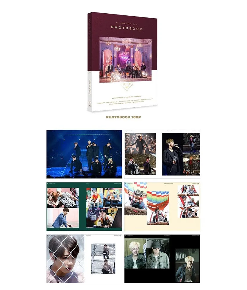 BTS MEMORIES of 2016 DVD 4 DISC Kpop Bangtan Boys Photobook card