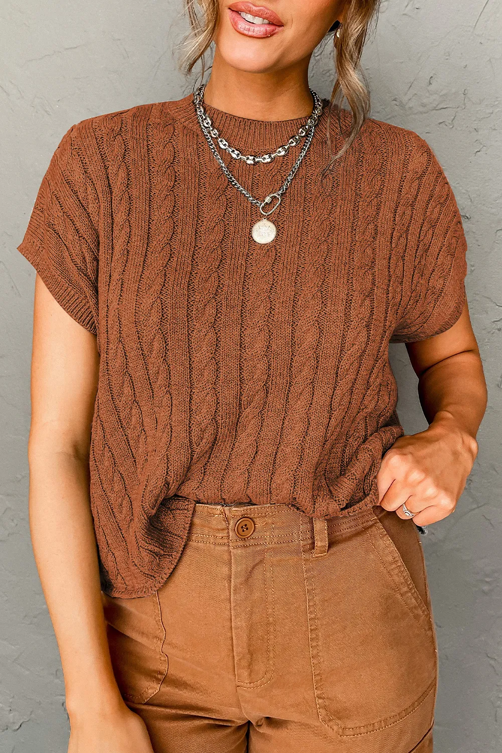 Callie Crew Neck Top -  2 Colors