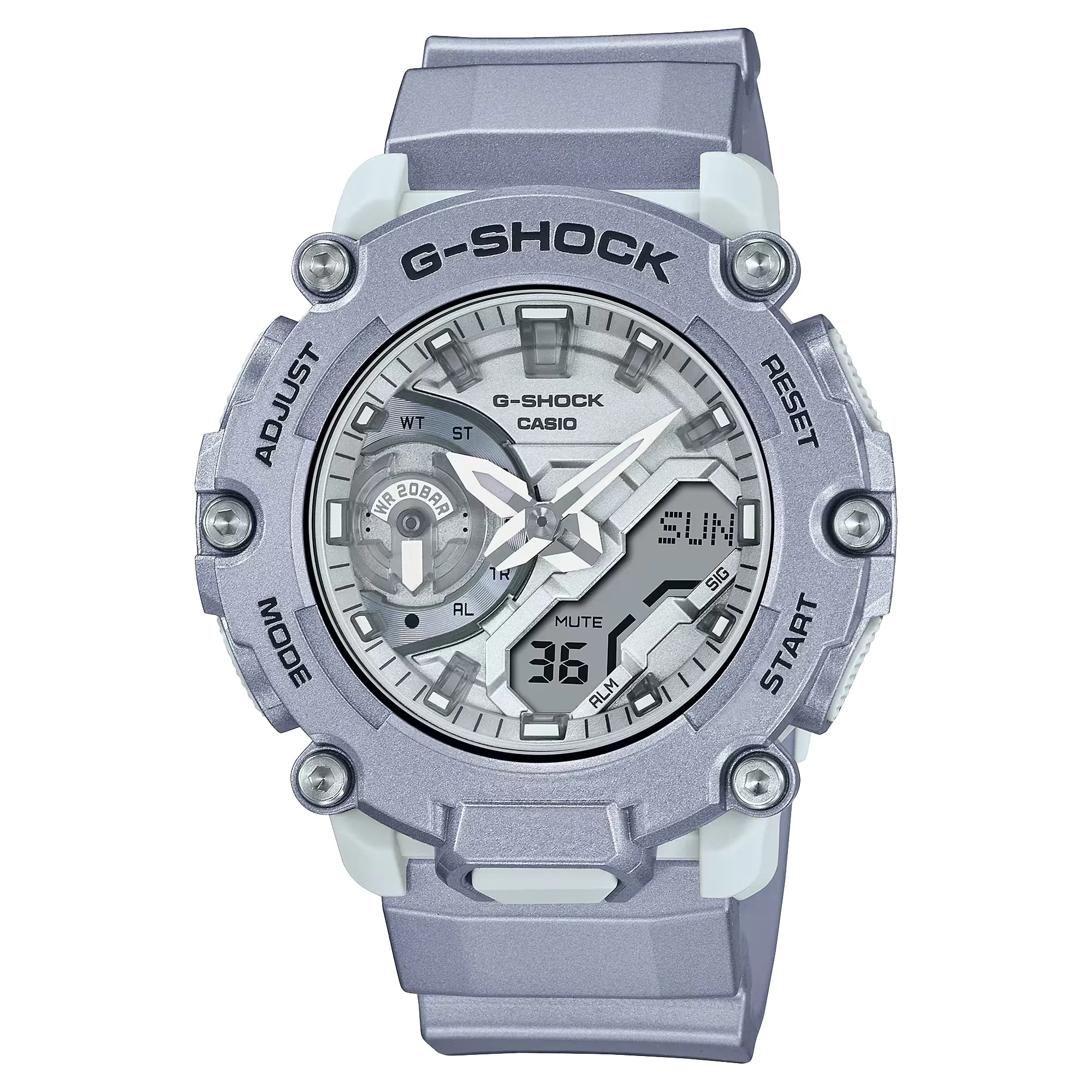 CASIO G-Shock GA2200FF-8A Forgotten Future Silver Metallic Watch Limited