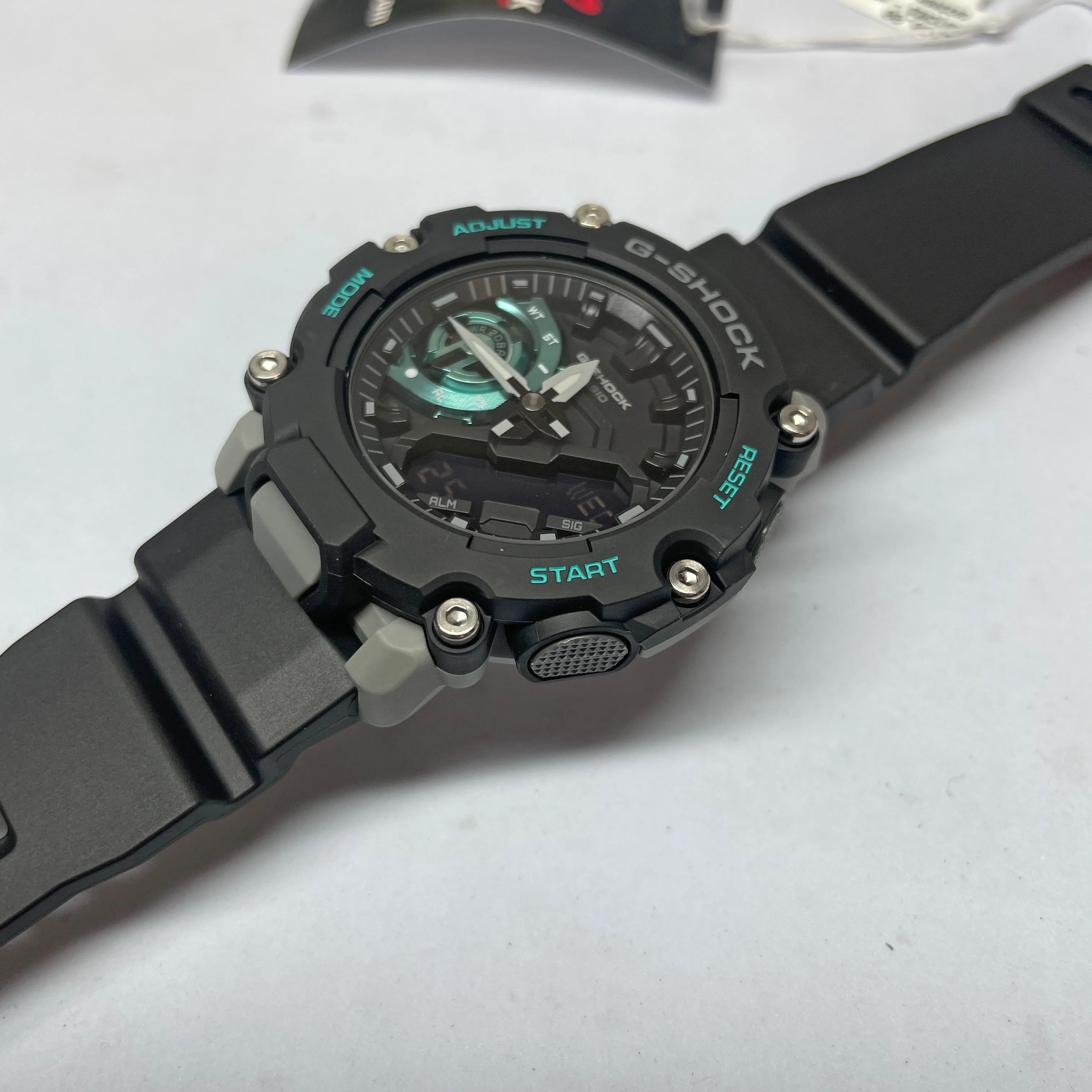 CASIO G-Shock GA2200M-1A Carbon Core Watch Blue Grey