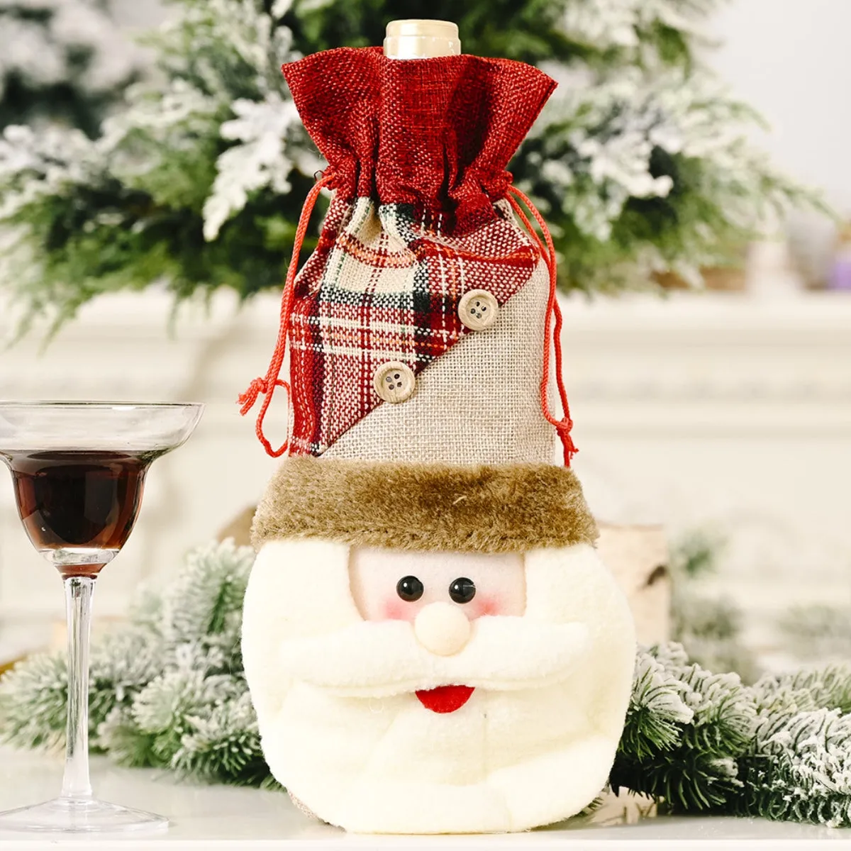 CHRISTMAS WINE BOTTLE COVER