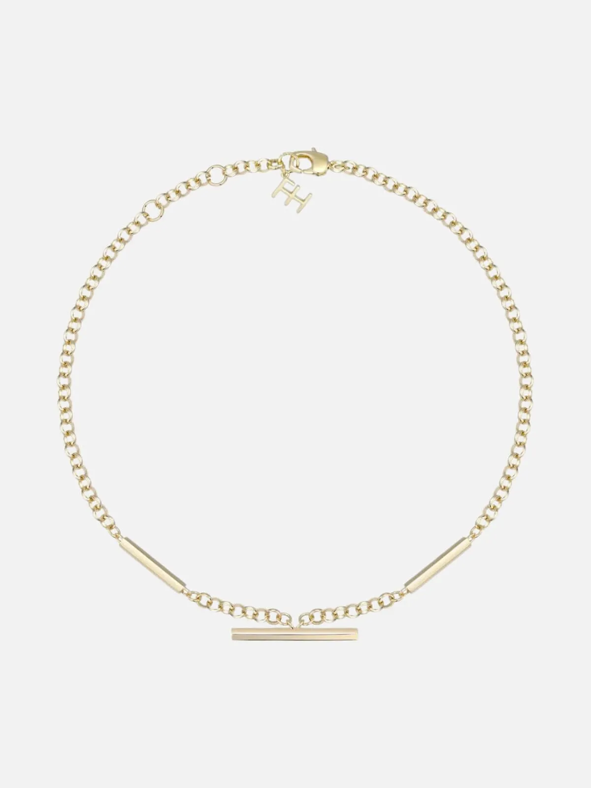 Classic Rolo Necklace: Brass   18K Gold