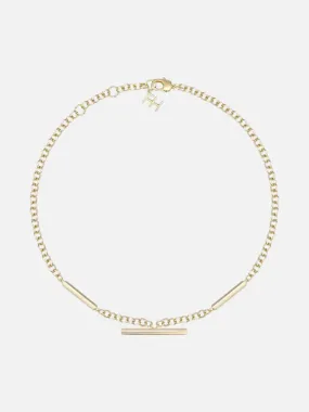 Classic Rolo Necklace: Brass   18K Gold