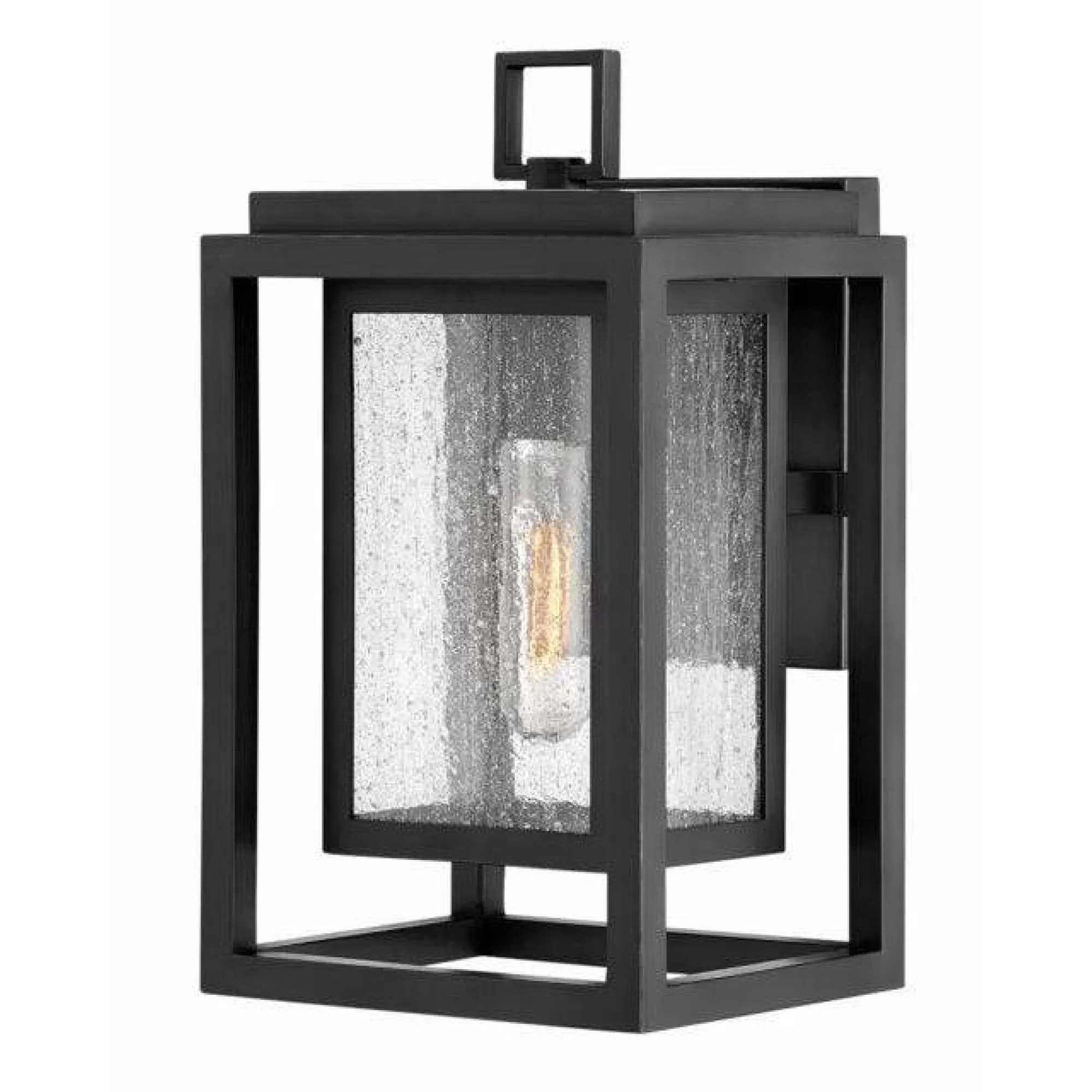 Clearwater Coastal Outdoor Wall Lantern - Small 12" - Black