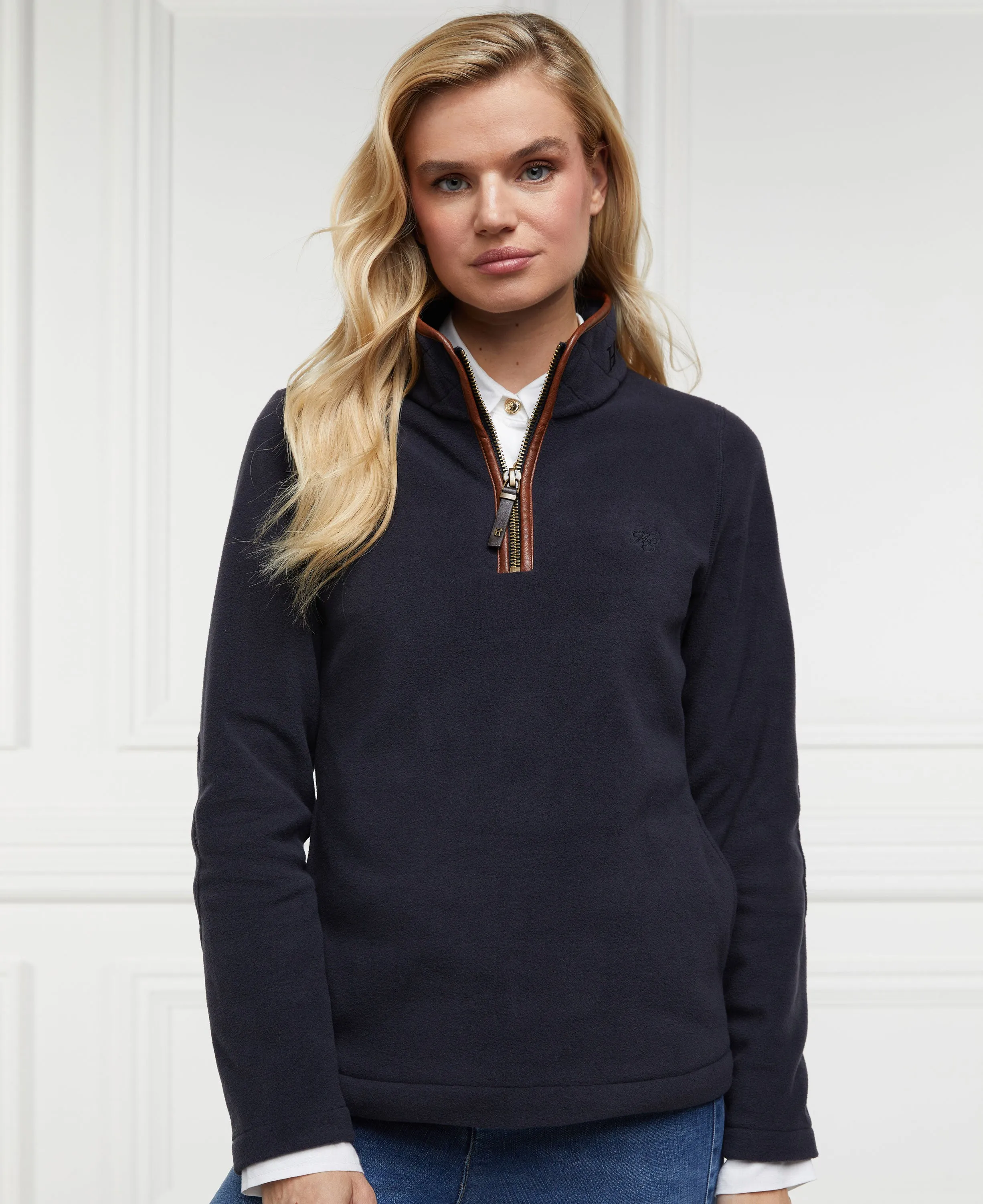 Country Fleece Half Zip - Ink Navy