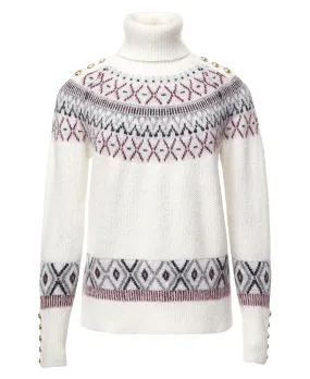 Fairisle Knit Jumper - Cream