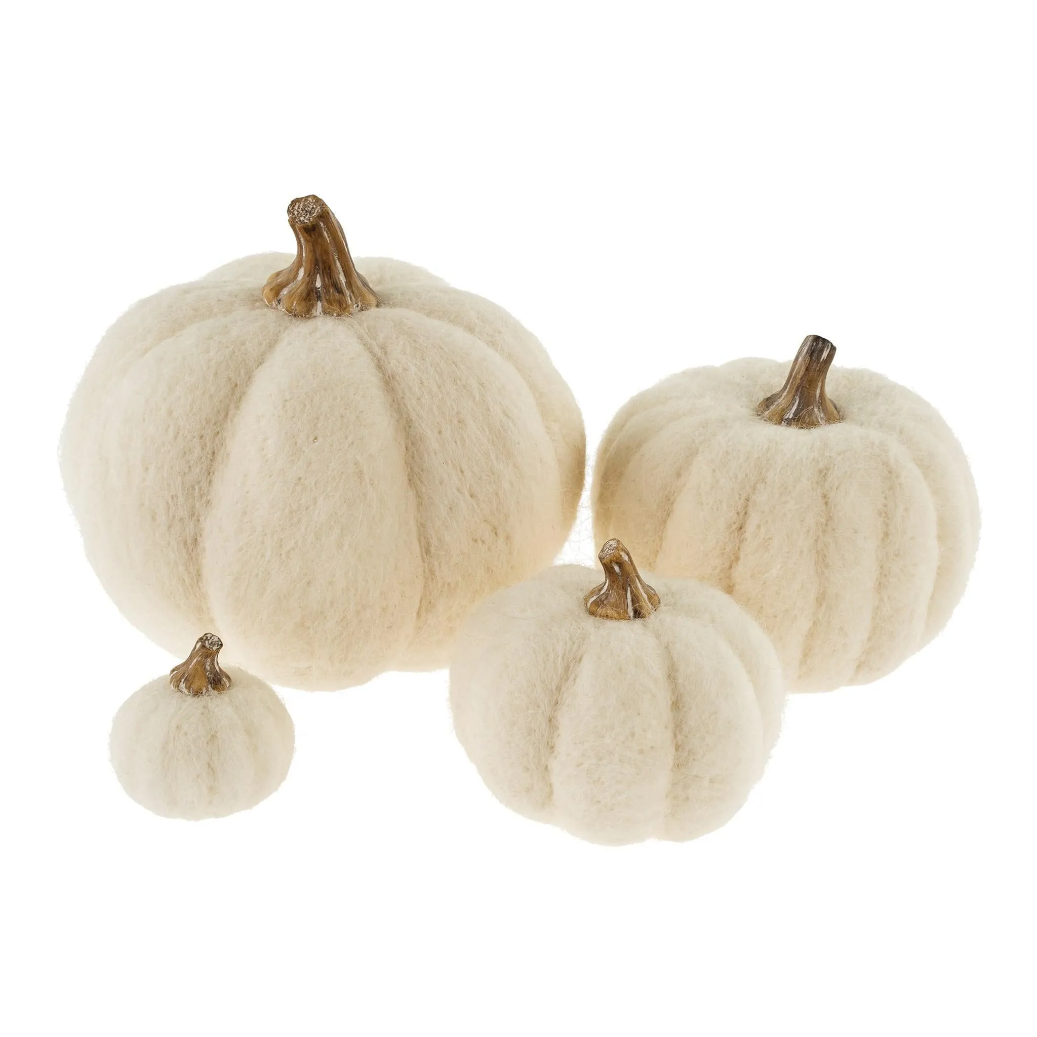 Felt Pumpkin White