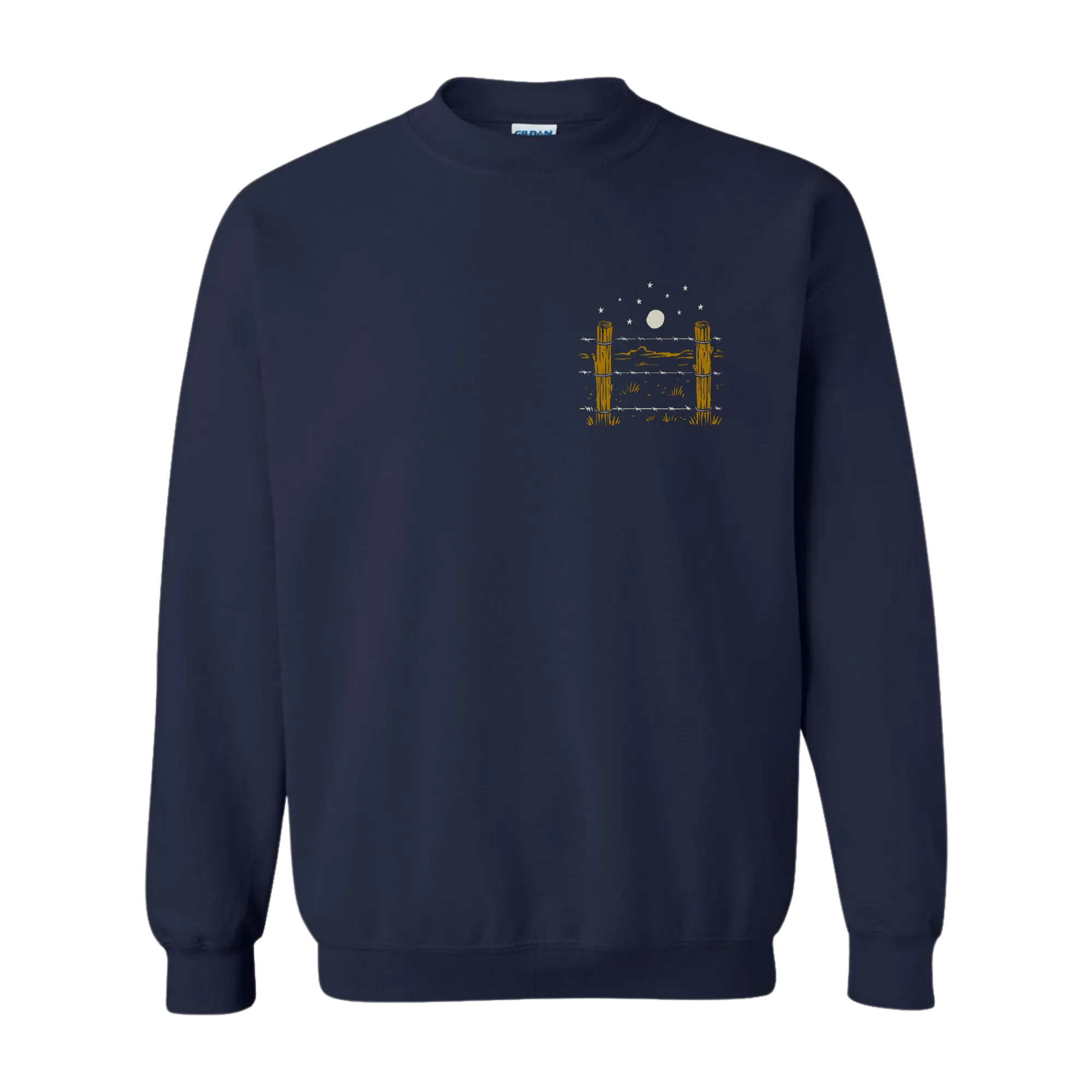 FENCE LINE NAVY CREWNECK