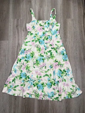 Floral Print Dress Casual Midi Old Navy, Size L