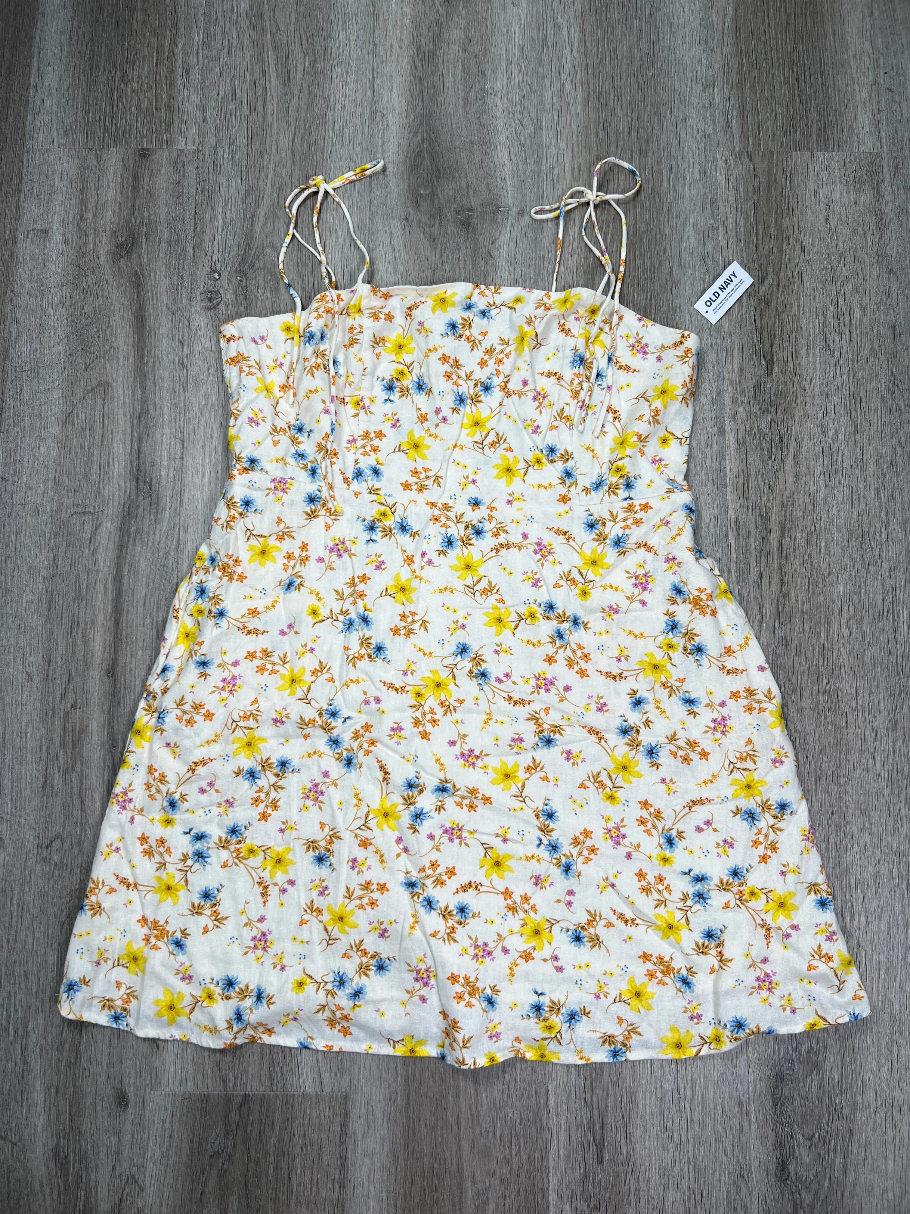 Floral Print Dress Casual Short Old Navy, Size Xl