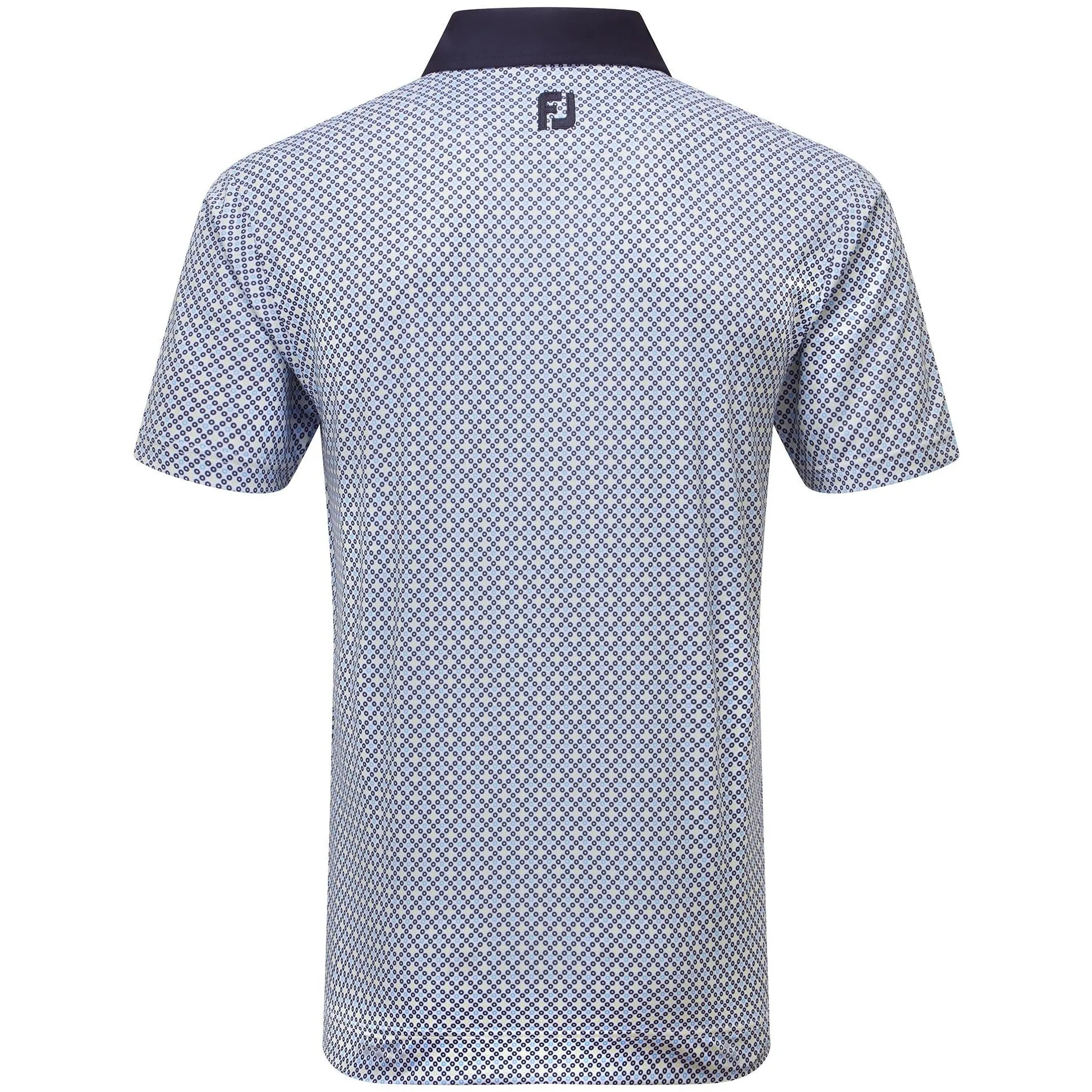 Footjoy Polo Circle Print  Navy True blue almond White