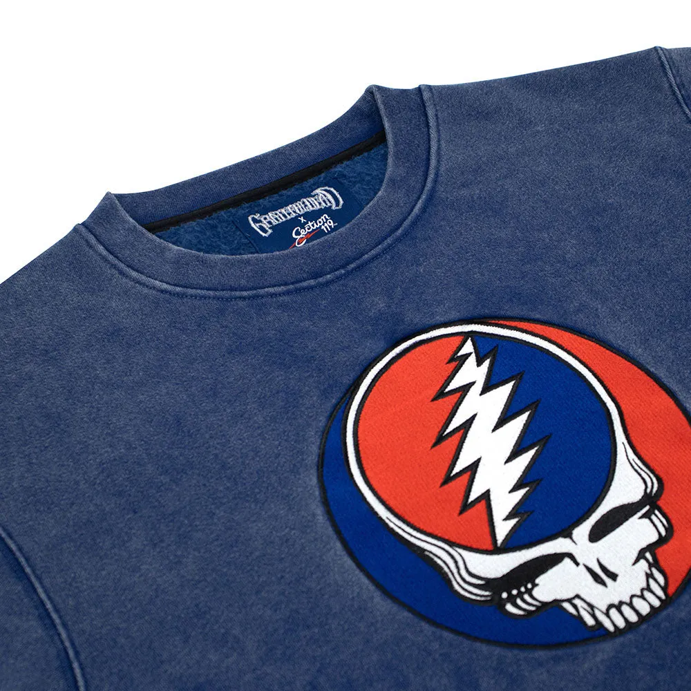 Grateful Dead | Pigment Dye Fleece | Large Steal Your Face