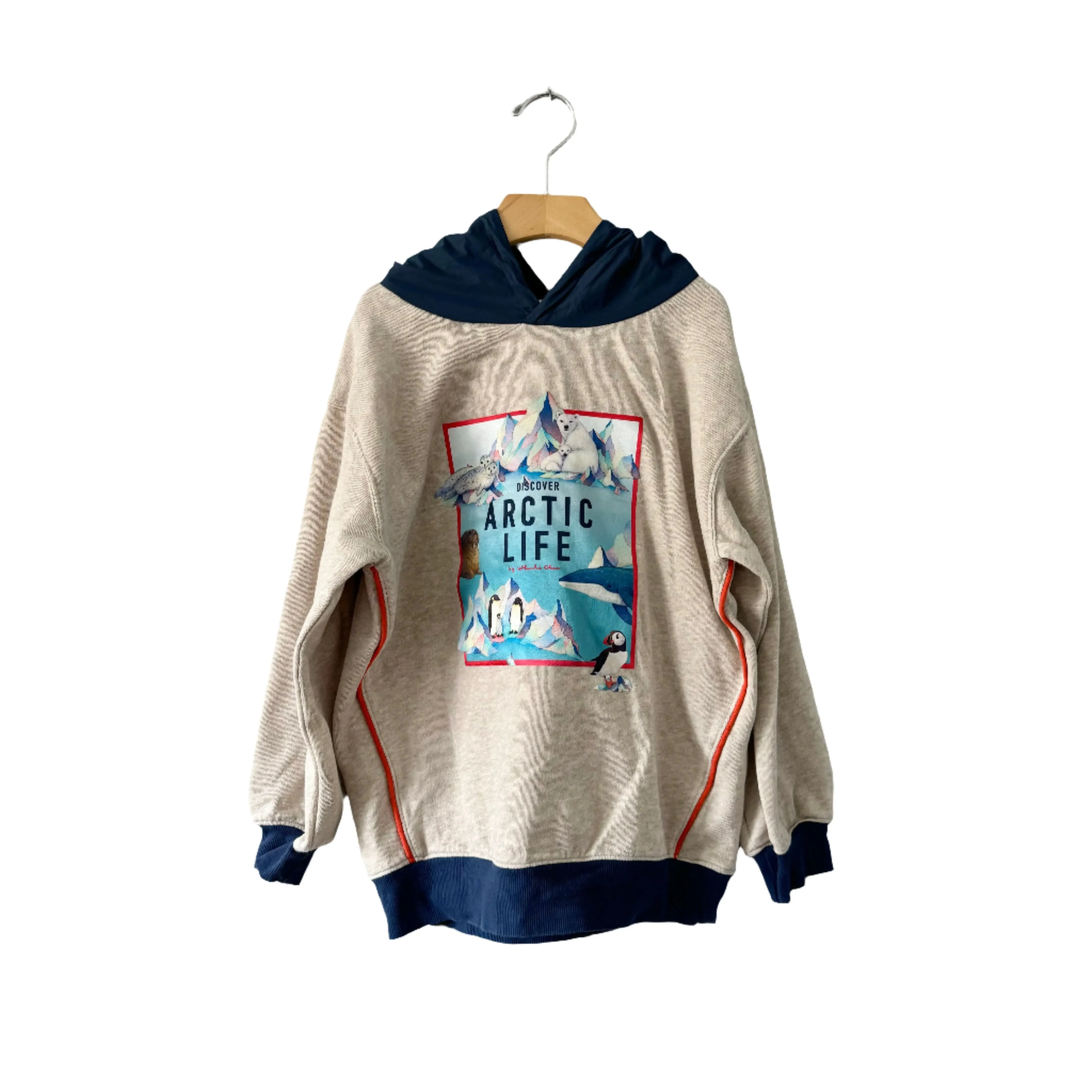 H&M x Whooli Chen / Arctic life hoodie / 8-10Y