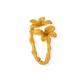 Handmade Gold Plated Silver Little Flowers Ring