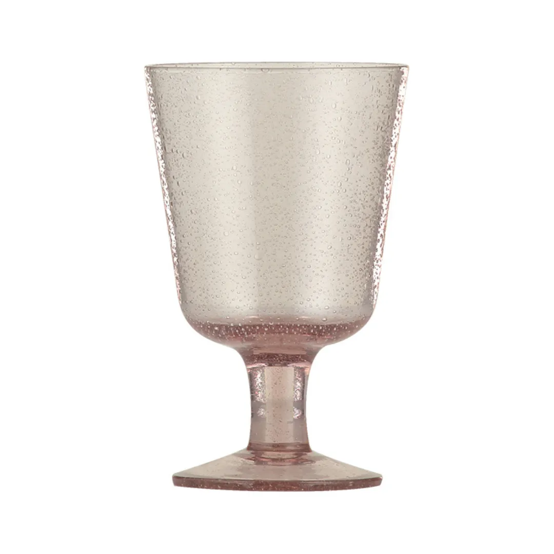 Handmade Wine Glass - Old Rose