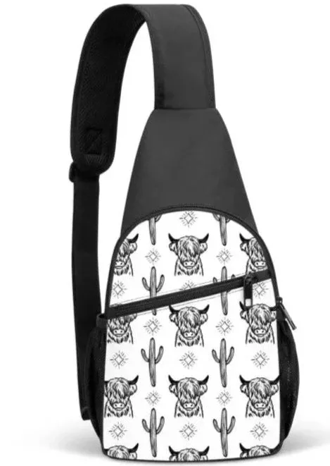 Highland Cow Sling Bag