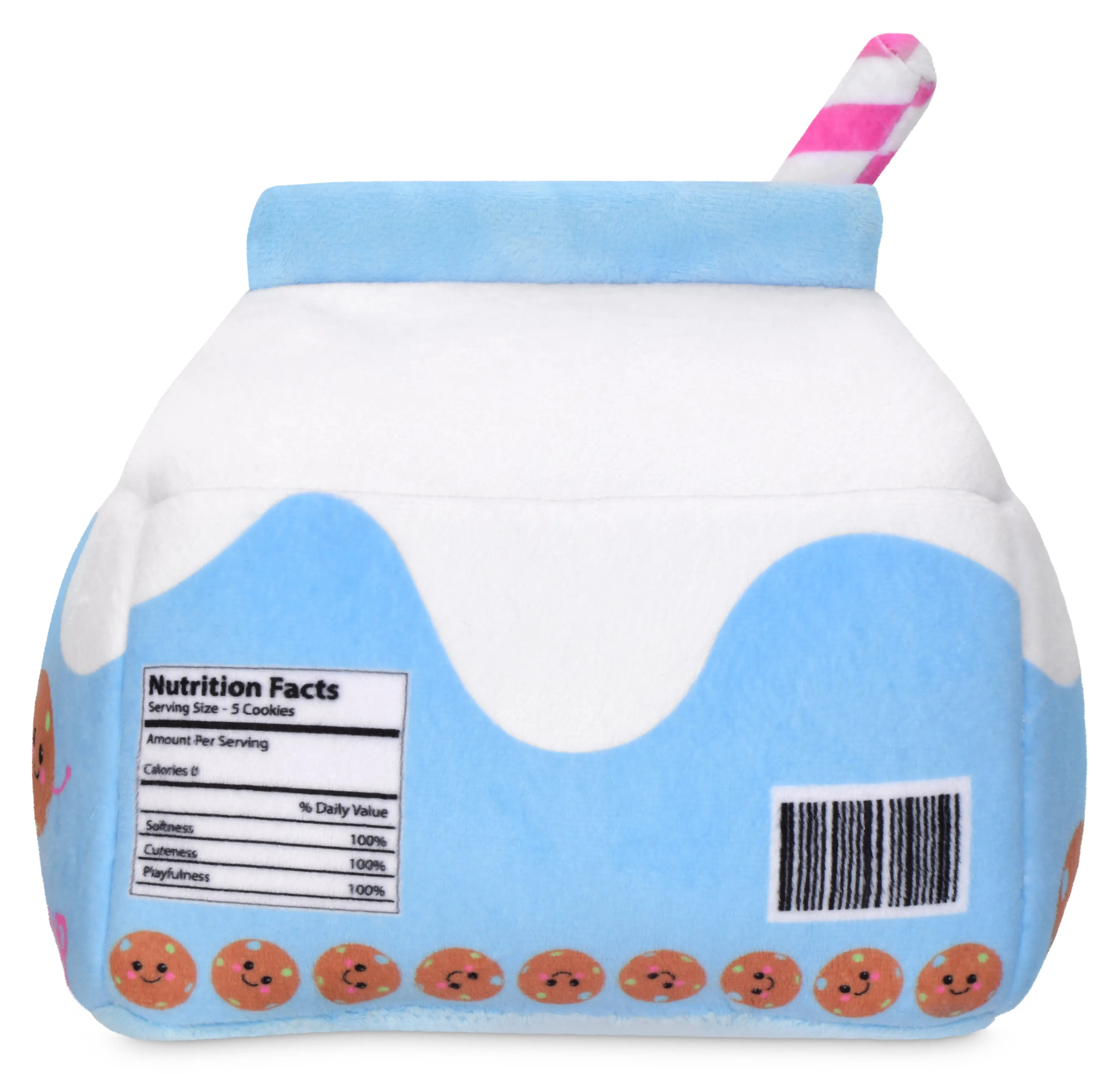 Iscream Milk and Cookies Packaging Fleece Plush