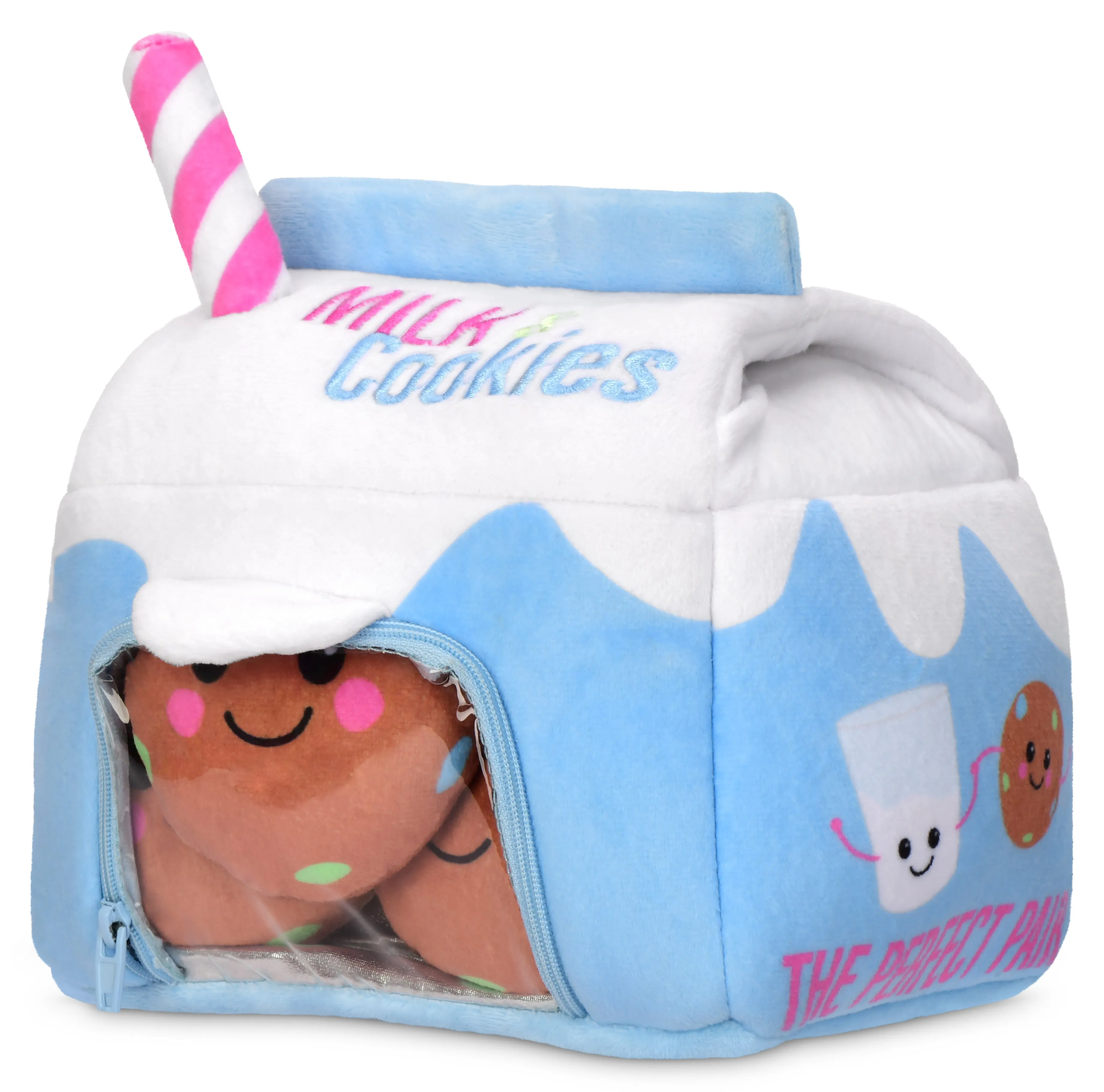 Iscream Milk and Cookies Packaging Fleece Plush