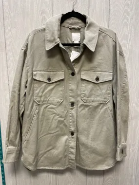 Jacket Denim By H&m In Green, Size: S