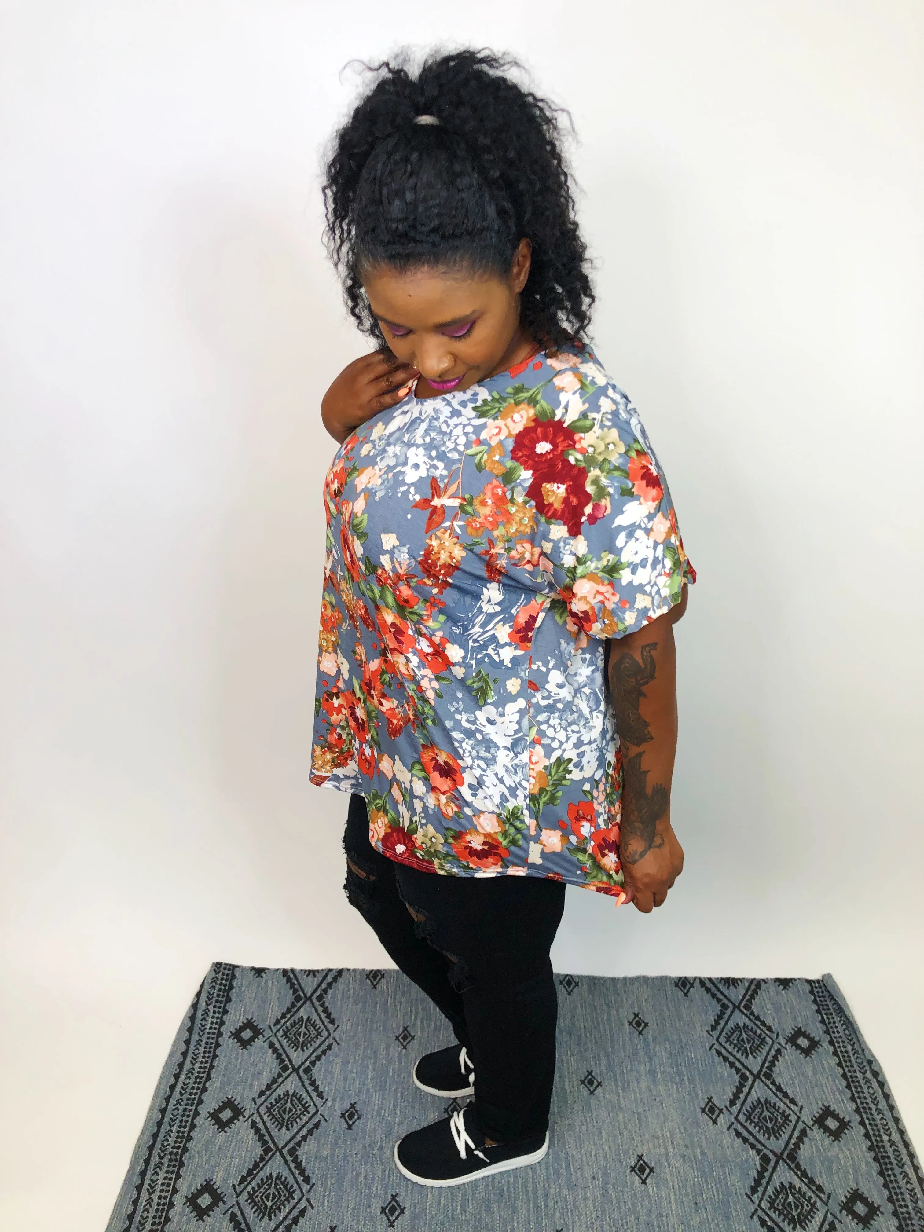 #K709 Morning Blooms Top