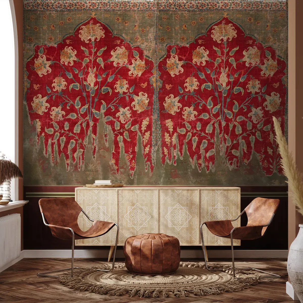 Kaleen Wallpaper Artfully designed for walls Red