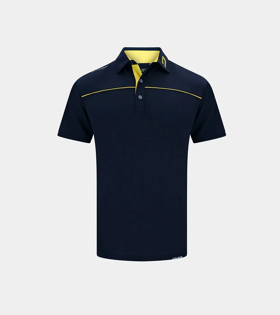 KIDS BLOCK PIQUE POLO NAVY YELLOW