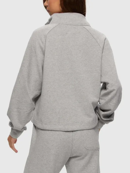 KUWALLA Half Zip Drawstring Sweatshirt