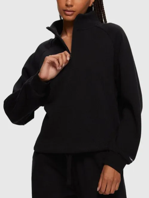 KUWALLA Half Zip Drawstring Sweatshirt