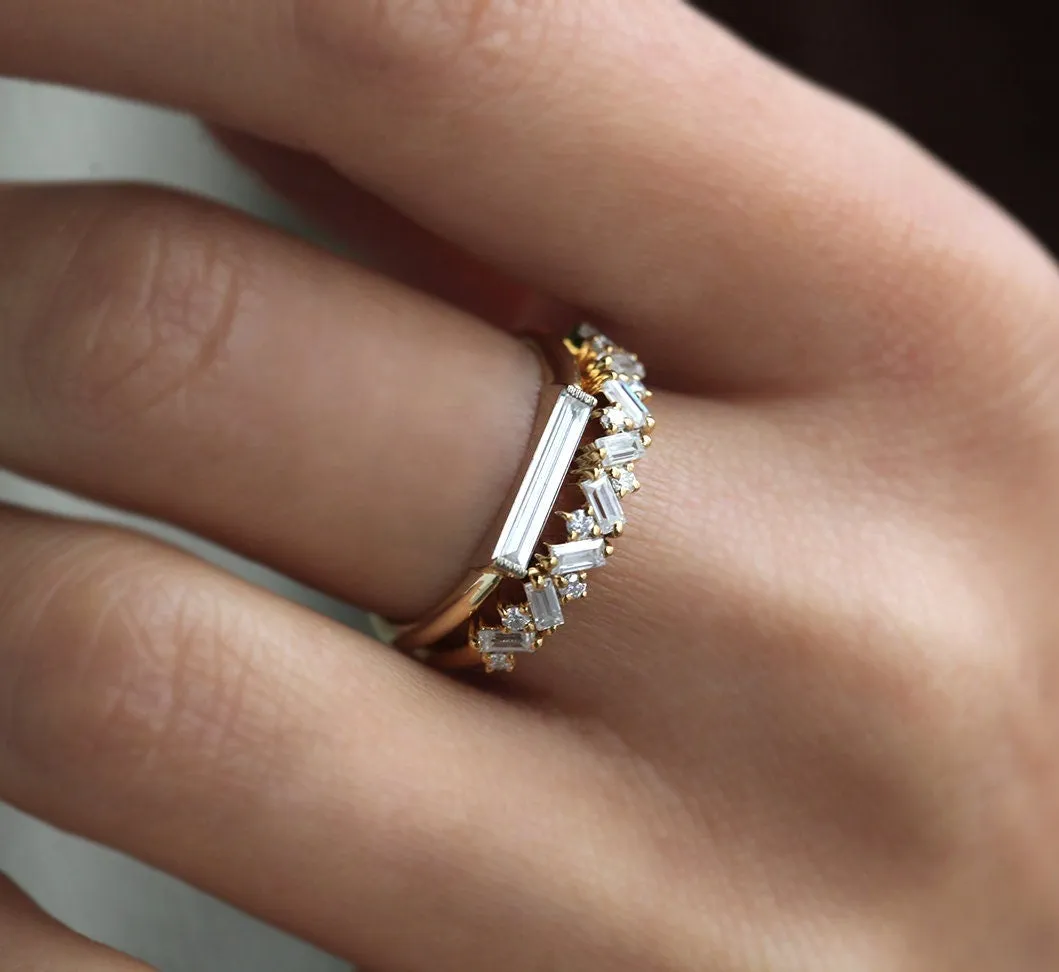 Lizzy Baguette Diamond Ring