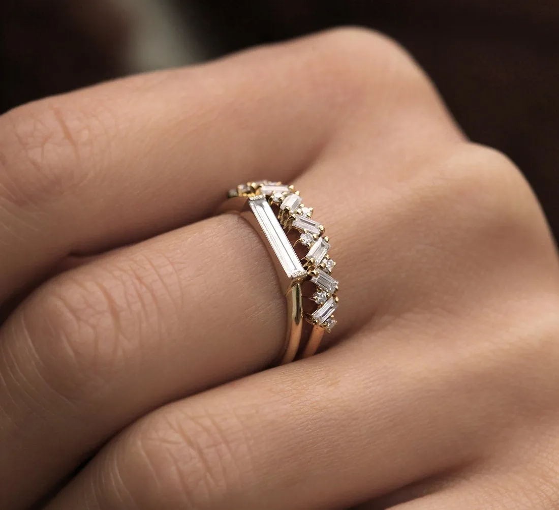 Lizzy Baguette Diamond Ring