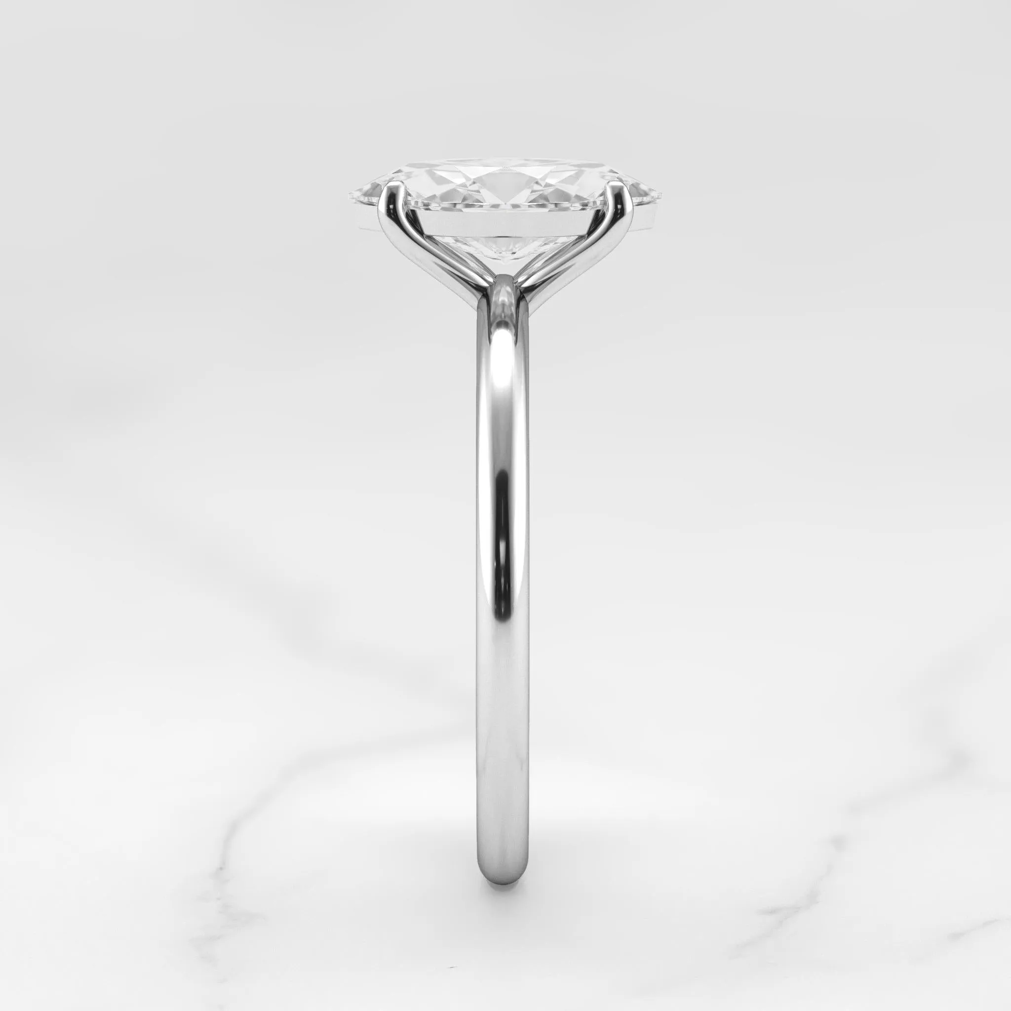 Marquise Solitaire Diamond Ring